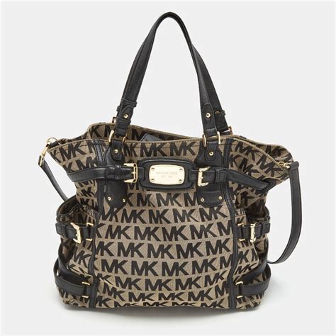 michael kors gansevoort canvas tote|Michael Kors canvas tote handbags.